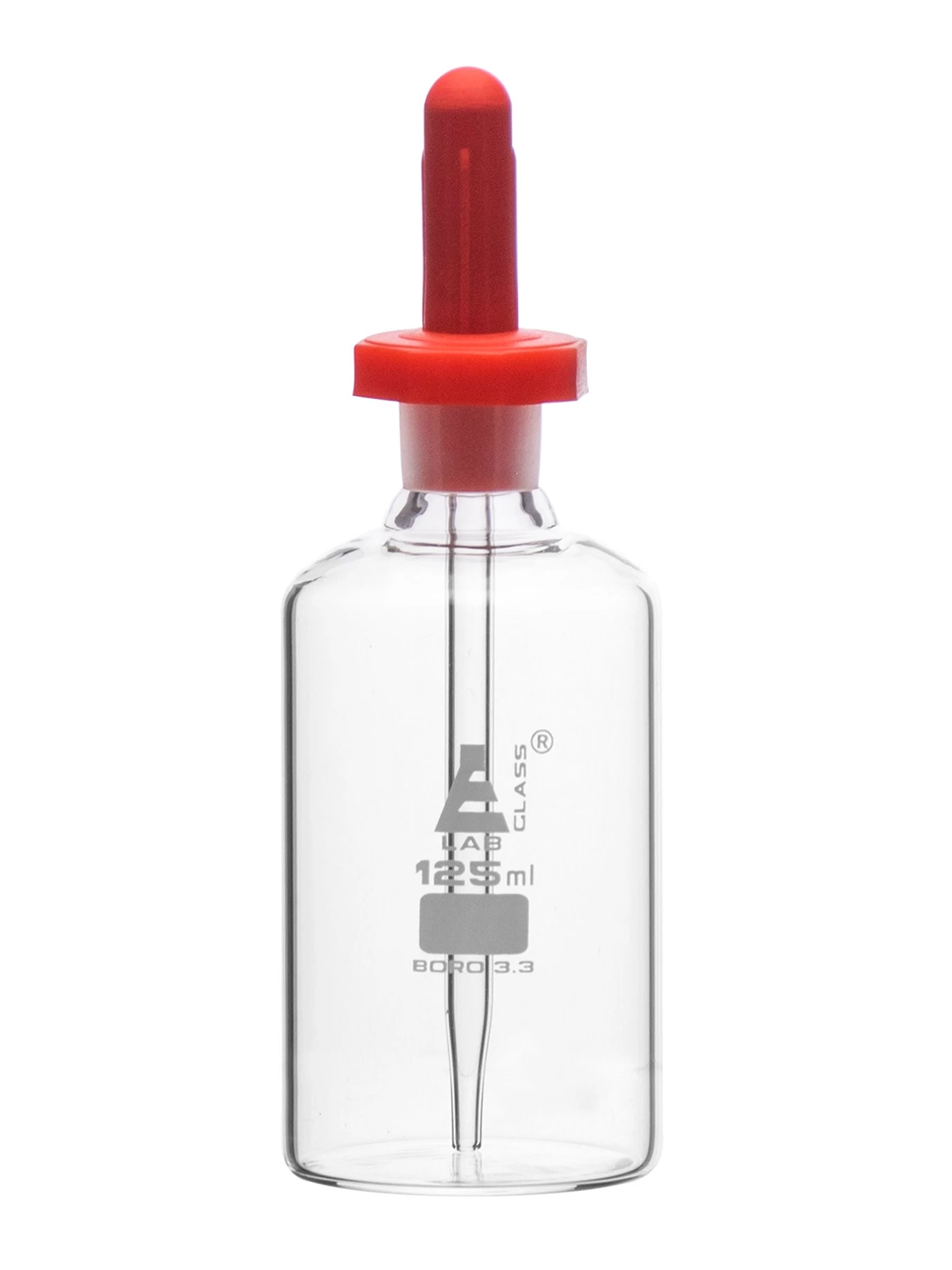 Dropping Bottle, 125mL - Transparent - Borosilicate Glass 4 Dropping Bottle, 125mL - Transparent - Borosilicate Glass - Image 4