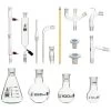 Advanced Organic Chemistry Distillation Glassware Set, 17 Piece, 22 Interchangeable Fittings, Borosilicate Glass