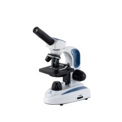 Student Microscope EXM-50 - Monocular Head, 40-400X Magnification, Course Focus, Cordless LED Illumination