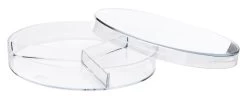 25PK Petri Dishes - 90 X 15mm - Three Compartments - Polystyrene
