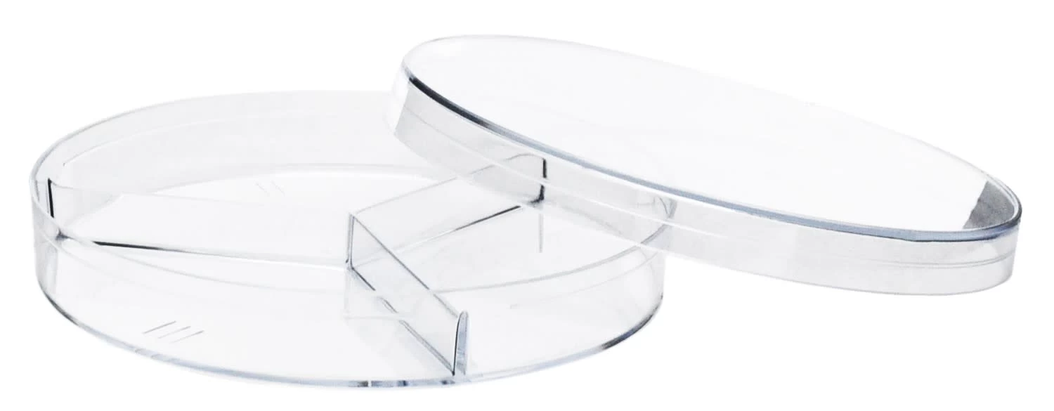 25PK Petri Dishes - 90 X 15mm - Three Compartments - Polystyrene 1 25PK Petri Dishes - 90 X 15mm - Three Compartments - Polystyrene