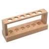 Economy Test Tube Rack - Holds 6 X 22mm Tubes - Unfinished Hardwood