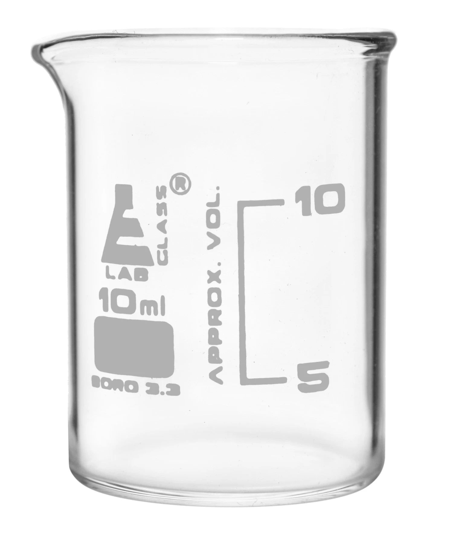 12PK Beakers, 10ml - ASTM - Low Form - Graduated - Borosilicate Glass 2 12PK Beakers, 10ml - ASTM - Low Form - Graduated - Borosilicate Glass - Image 2