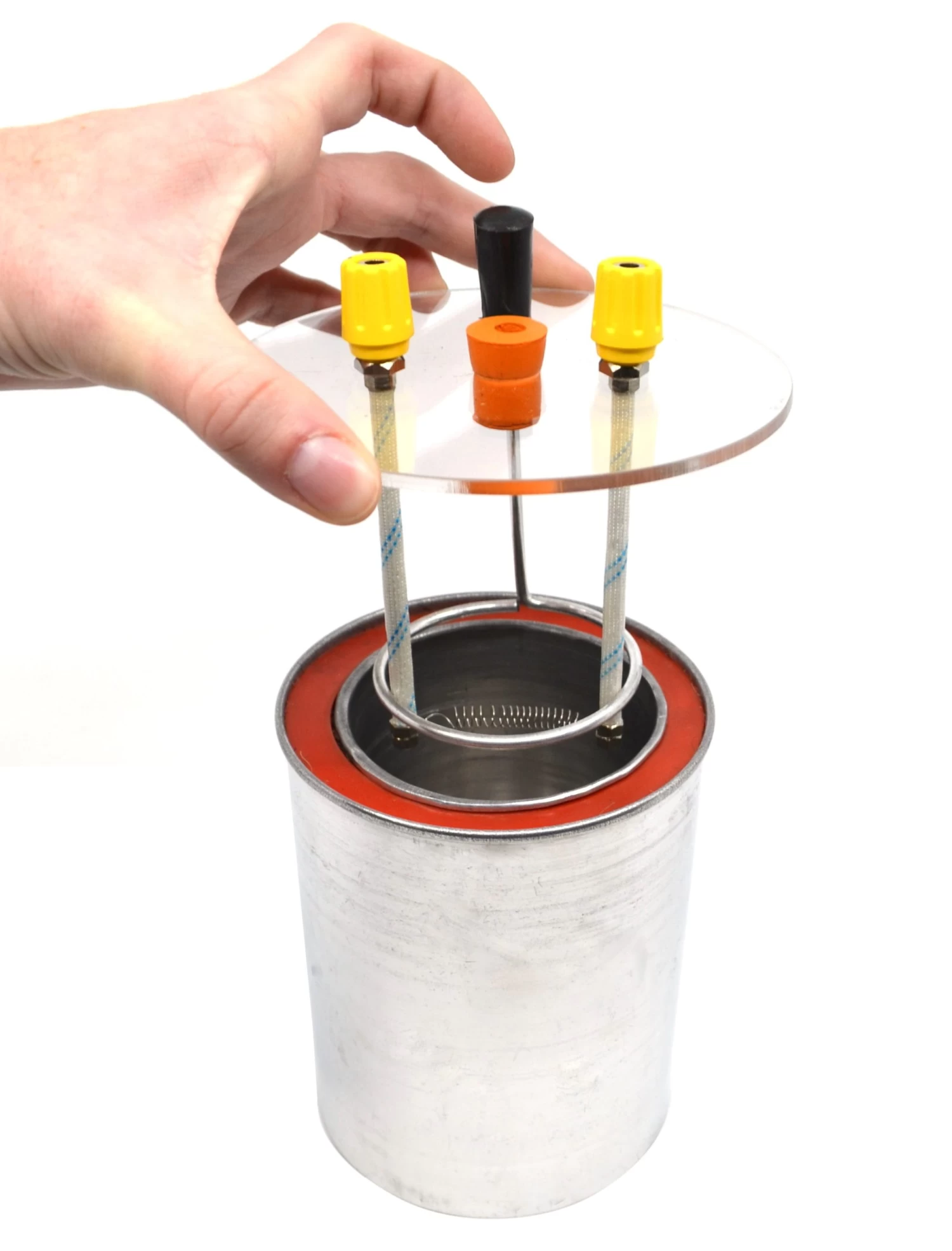 Premium 250mL Double Wall Electric Calorimeter With Transparent Lid, Stirrer, And 5 Watt Heating Coil - 3 Premium 250mL Double Wall Electric Calorimeter With Transparent Lid, Stirrer, And 5 Watt Heating Coil - - Image 3