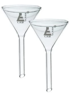 2PK Heavy Filter Funnels, 150mm - Plain Stem, 16mm - Borosilicate Glass