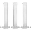 5PK Graduated Cylinders, 500mL - Class B - Octagonal Base - Raised Graduations - US Sourced Polypropylene Plastic