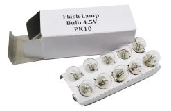 10PK Flash Lamp Bulbs, Round - 4.5V With M.E.S. Cap - -Laboratory Instrument Store ksmmbtoxecfzqnp6qfbi