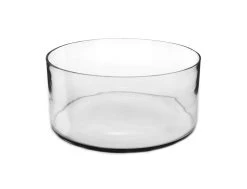 Pneumatic Trough, Soda Glass, 7.8" Diameter, 4" Tall, Concave Base -