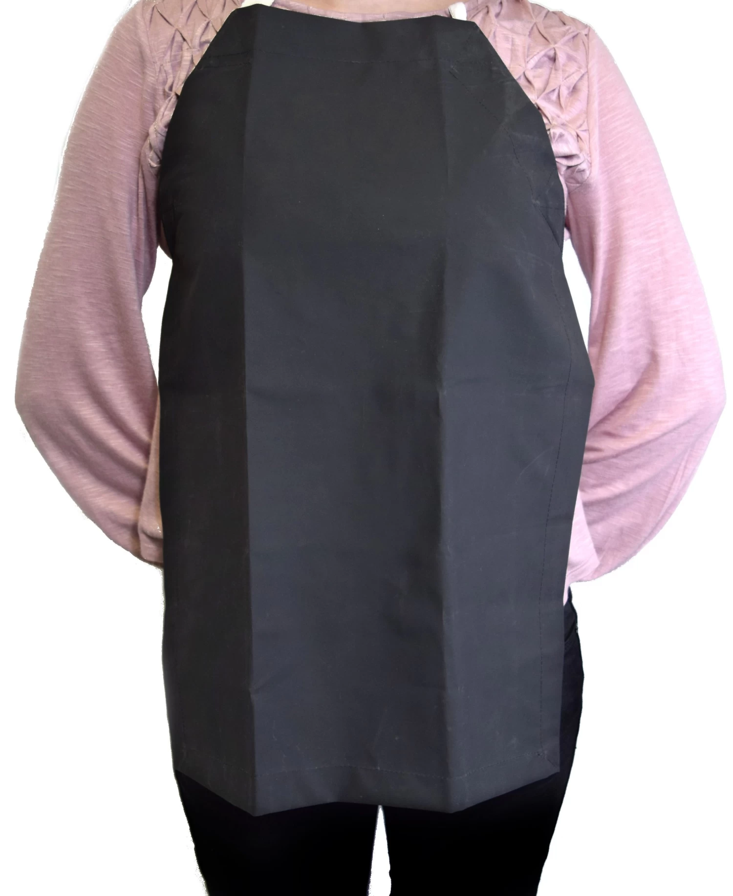 Rubber Vinyl Apron, Extra Small (15"W X 22"L) - Black 1 Rubber Vinyl Apron, Extra Small (15"W X 22"L) - Black