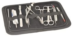 Dissection Set, Instructor, 12 Pcs - Stainless Steel - Leather Storage Case