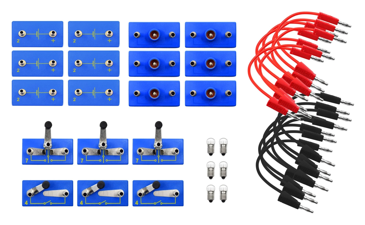 Primary Basic Electricity Kit - Materials For 6 Students - 1 Primary Basic Electricity Kit - Materials For 6 Students -