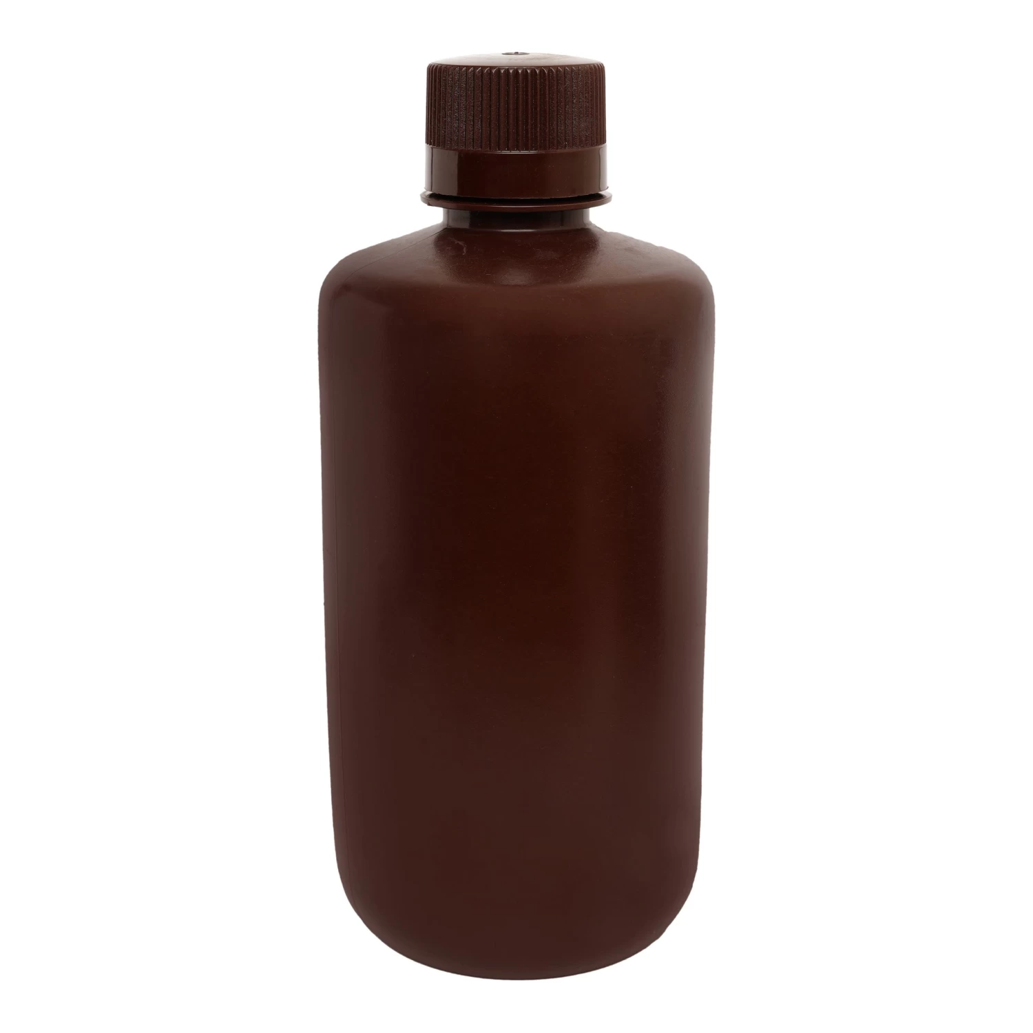 Reagent Bottle, Amber, 1000mL - Narrow Mouth With Screw Cap - HDPE 2 Reagent Bottle, Amber, 1000mL - Narrow Mouth With Screw Cap - HDPE - Image 2