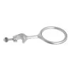 Eisco Labs Closed Ring Clamp ID 2.5" With Boss Head Clamp - 5" Long