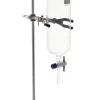 1000mL Dropping Funnel With Laboratory Support Stand - Includes Glass Dropping Funnel, 6 Lb Metal Retort Base & Rod, Clamp With Bosshead
