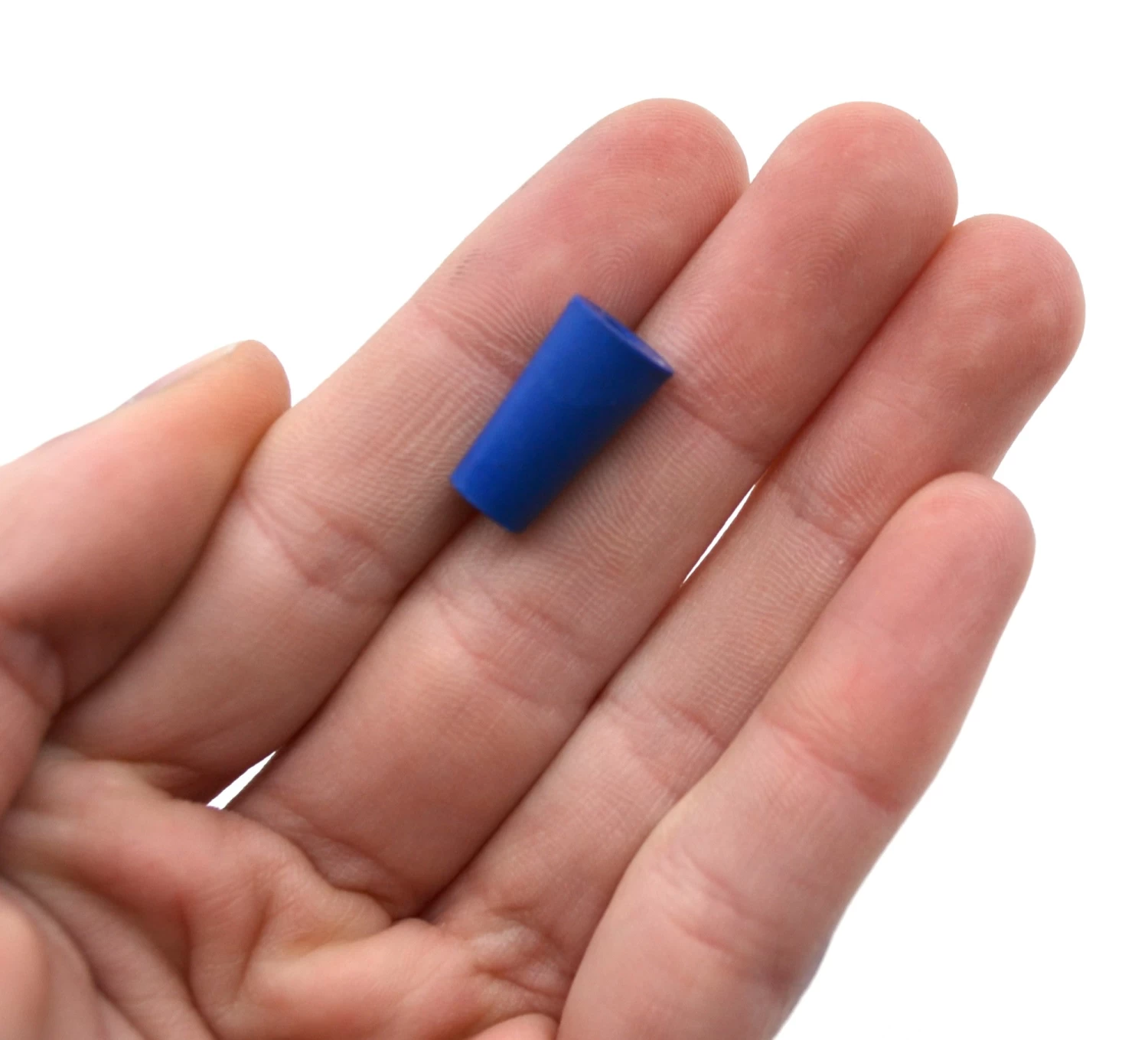 10PK Neoprene Stoppers, 1 Hole - Blue - Size: 6mm Bottom, 8mm Top, 16mm Length 3 10PK Neoprene Stoppers, 1 Hole - Blue - Size: 6mm Bottom, 8mm Top, 16mm Length - Image 3