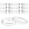 10PK Disposable Petri Dish With Lid - Sterile - 60x15mm - Polystyrene - Triple Vented - Transparent