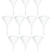10PK Filter Funnel, 3.6" - Polyethylene Plastic - Chemical Resistant