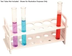 Test Tube Rack - Holds 12 Tubes (6 X 30mm And 6 X 15mm) - Polythene -Laboratory Instrument Store mol2oal9cxh9xgluf9ae