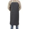 Rubber Vinyl Apron, Medium (27"W X 36"L) - Black