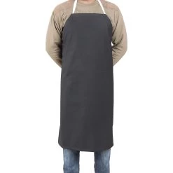 Rubber Vinyl Apron, Medium (27"W X 36"L) - Black