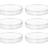 6PK Petri Dishes, 6" X 0.75" (153 X 20mm) - With Lid - Polypropylene Plastic
