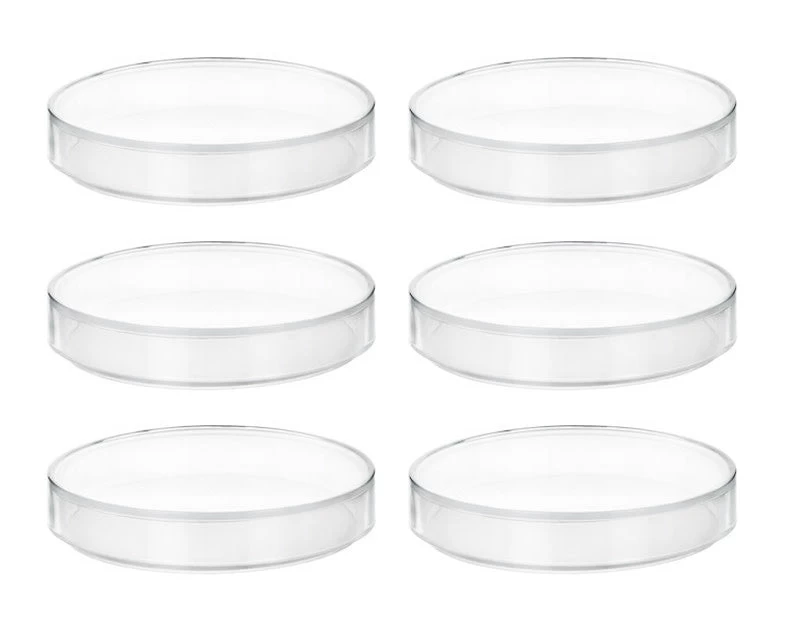 6PK Petri Dishes, 6" X 0.75" (153 X 20mm) - With Lid - Polypropylene Plastic 1 6PK Petri Dishes, 6" X 0.75" (153 X 20mm) - With Lid - Polypropylene Plastic