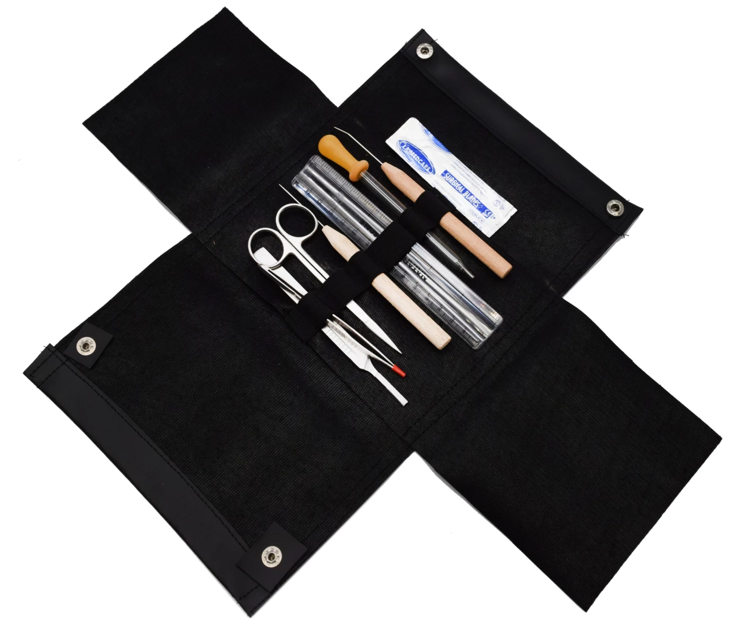 Dissection Set, Economy, 7 Pcs - Stainless Steel - Leather Storage Case 1 Dissection Set, Economy, 7 Pcs - Stainless Steel - Leather Storage Case