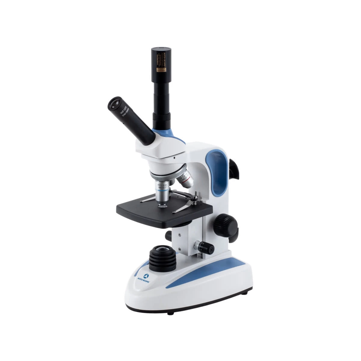 Digital Teaching Microscope With Eyepiece Camera, EXM-150-VT-EP - Vertical Dual View Head, 40-400X Magnification, Cordless LED Illumination - 5.1 MP Image & 26 FPS Video Capture - USB 2.0 Output 1 Digital Teaching Microscope With Eyepiece Camera, EXM-150-VT-EP - Vertical Dual View Head, 40-400X Magnification, Cordless LED Illumination - 5.1 MP Image & 26 FPS Video Capture - USB 2.0 Output