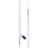 Burette, 10mL - Class B - With PTFE Needle Valve Rotaflow Stopcock - Blue Graduations - Borosilicate Glass