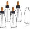 6PK Dropping Bottles, 100mL - Transparent - Screw Cap - Soda Glass