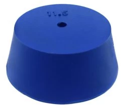 10PK Neoprene Stoppers, 1 Hole - ASTM - Size: #11.5 - 50mm Bottom, 63mm Top, 25mm Length -Laboratory Instrument Store n7jntdr1hyixnpras8g4
