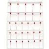 Wall-Mountable Test Tube Draining Rack - Holds 28 Tubes - Vinyl-Coated Steel