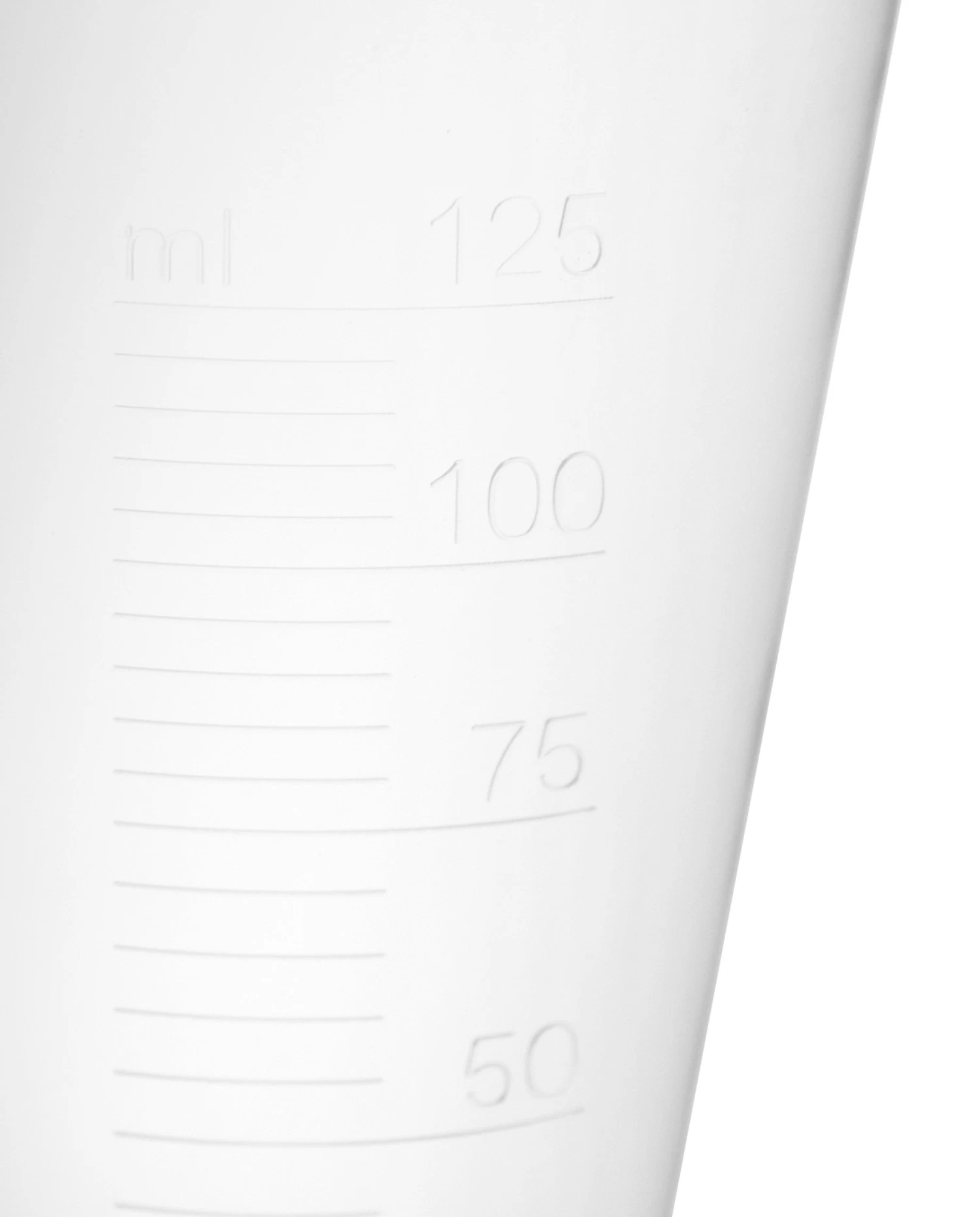 12PK Conical Measures, 125ml - Polypropylene - Raised Graduations - Hexagonal Base 4 12PK Conical Measures, 125ml - Polypropylene - Raised Graduations - Hexagonal Base - Image 4