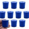 10PK Neoprene Stoppers, 1 Hole - ASTM - Size: #5 - 23mm Bottom, 27mm Top, 25mm Length