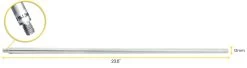 Retort Stand Rod, 23.6" (60cm) - Aluminum - 10 X 1.5mm Thread -Laboratory Instrument Store nqrcyygayivfxsnkjnzl