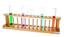 Test Tube Rack - Holds 12 Tubes (10 X 19mm And 2 X 25mm) - Hardwood