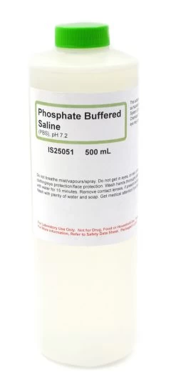 Phosphate Buffered Saline, 500mL - The Curated Chemical Collection