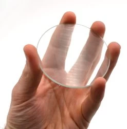 Double Convex Lens, 300mm Focal Length, 3" (75mm) Diameter - Spherical, Optically Worked Glass Lens - Ground Edges, Polished - Great For Physics Classrooms -