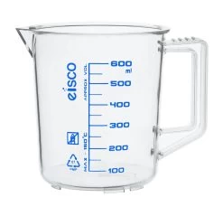 Measuring Jug, 600mL - TPX Plastic - Screen Printed Graduations - With Handle & Spout