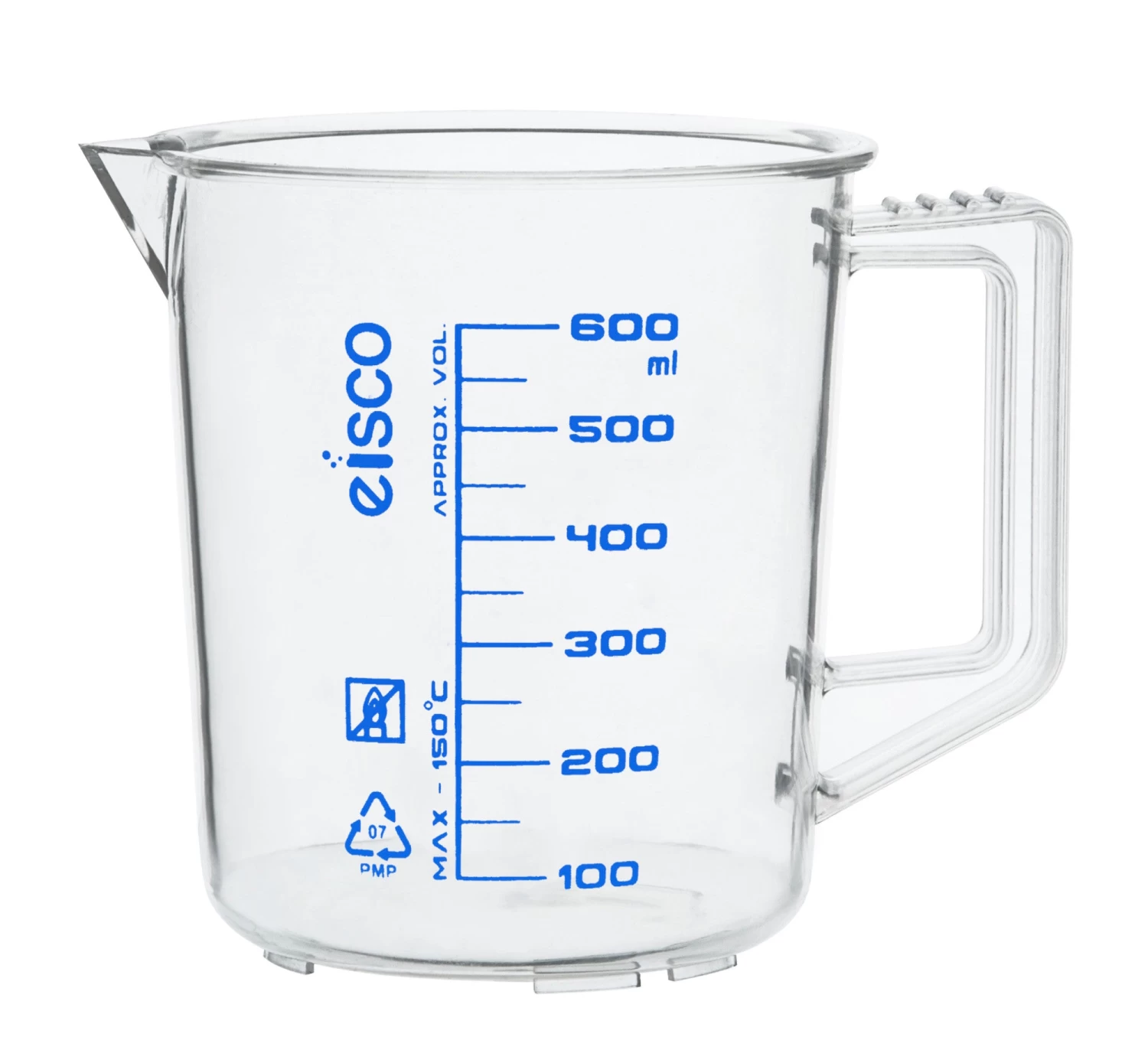 Measuring Jug, 600mL - TPX Plastic - Screen Printed Graduations - With Handle & Spout 1 Measuring Jug, 600mL - TPX Plastic - Screen Printed Graduations - With Handle & Spout