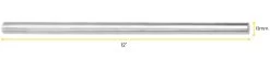 Retort Stand Rod, 12" (30cm) - Aluminum - Unthreaded, Support Bar -Laboratory Instrument Store ockbtnlquoynbbs7al5j