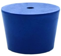 10PK Neoprene Stoppers, 1 Hole - ASTM - Size: #7 - 30mm Bottom, 37mm Top, 25mm Length -Laboratory Instrument Store oft8rlnk1l2ez118f3ph