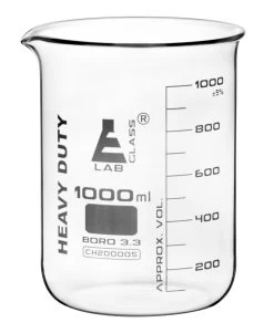 Heavy Duty Beaker, 1000ml - 5mm Thick Walls - Graduated - Borosilicate Glass -Laboratory Instrument Store or1cbuinym2ppcuj6e9f