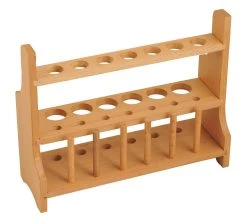 Test Tube Rack - Holds 13 X 20mm Tubes - Hardwood