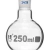 Boiling Flask With 24/29 Joint, 250ml - Flat Bottom, Interchangeable Screw Thread Joint - Borosilicate Glass -