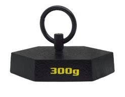 Hexagonal Mass, 300 Grams - With Lifting Ring - Cast Iron -