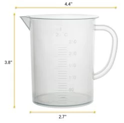 Measuring Jug, 250ml - Polypropylene Plastic - Raised Graduations -Laboratory Instrument Store piiwckxzcvzshzhmnx6u