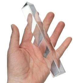 Equilateral Prism, 6x1" - Glass - Useful For Experiments In Optics, Light Refraction & Wavelengths - 5 Equilateral Prism, 6x1" - Glass - Useful For Experiments In Optics, Light Refraction & Wavelengths - -Laboratory Instrument Store pkwpzh8loo074unvt43g