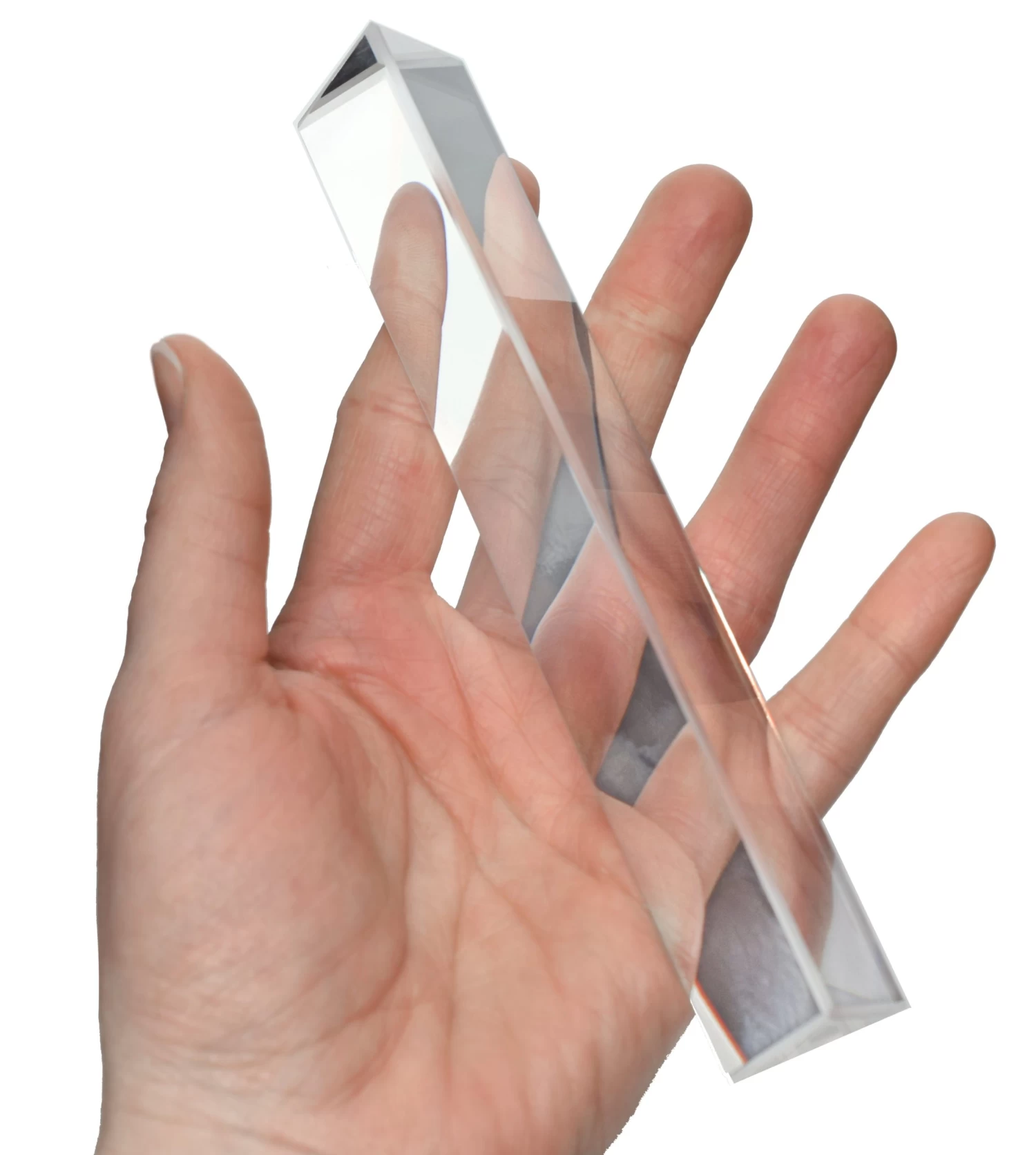 Equilateral Prism, 6x1" - Glass - Useful For Experiments In Optics, Light Refraction & Wavelengths - 3 Equilateral Prism, 6x1" - Glass - Useful For Experiments In Optics, Light Refraction & Wavelengths - - Image 3