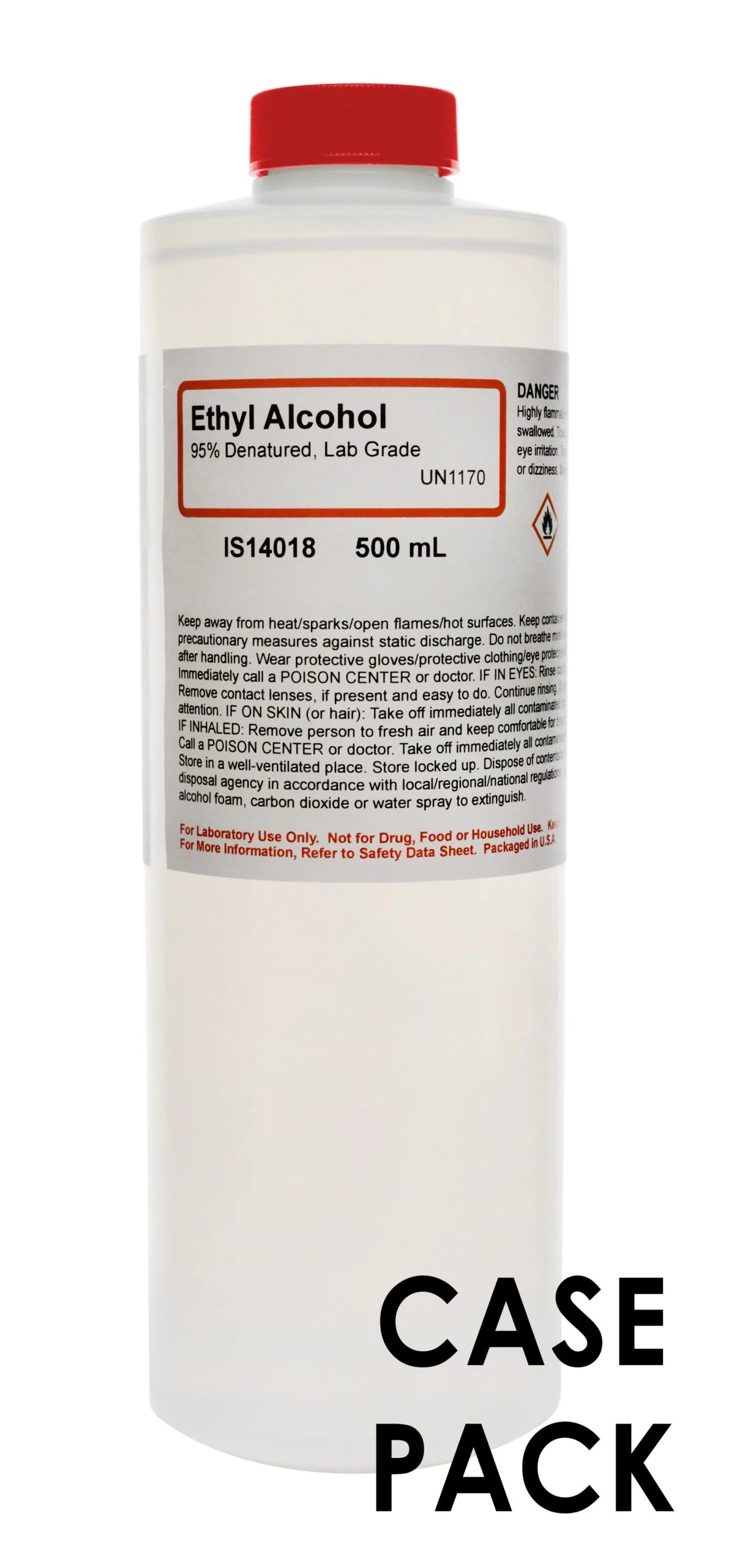 39PK 95% Denatured Ethyl Alcohol, 500mL - Lab-Grade - The Curated Chemical Collection 1 39PK 95% Denatured Ethyl Alcohol, 500mL - Lab-Grade - The Curated Chemical Collection